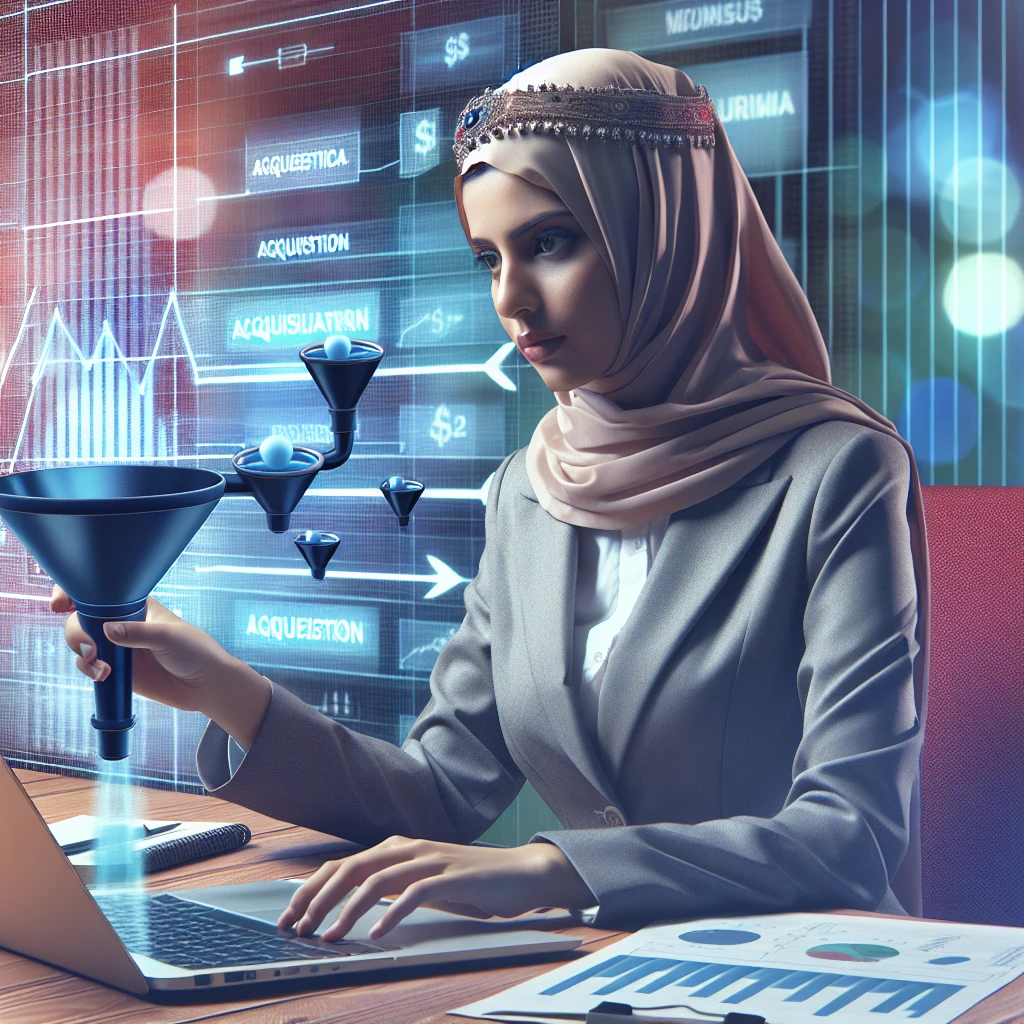 Analyst reviewing acquisition funnels