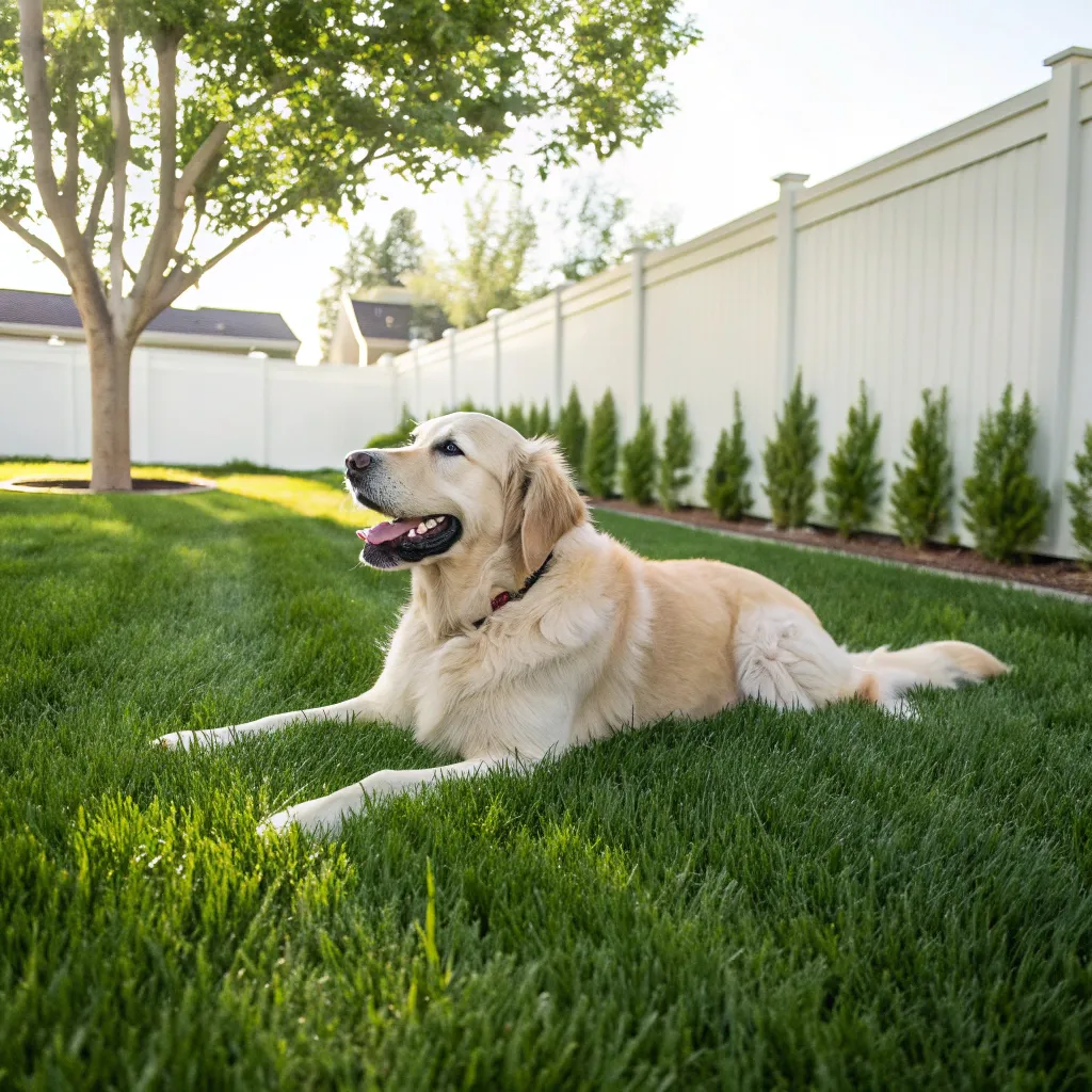 A well-groomed dog enjoying its time